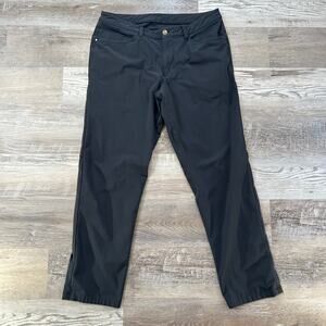 Lululemon ABC Pants Dark Gray Tech Stretch Trousers Size 33 Athletic Fit